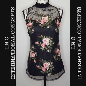 | Embroidered Floral Top | Size M